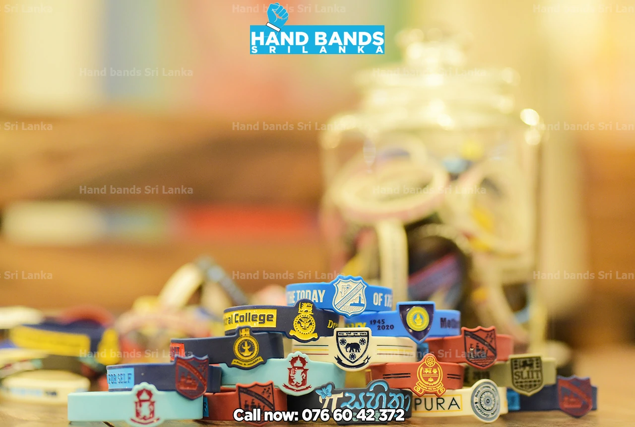 FIGURED silicone handband / wristbands design colection for school and university events in sri Lanka